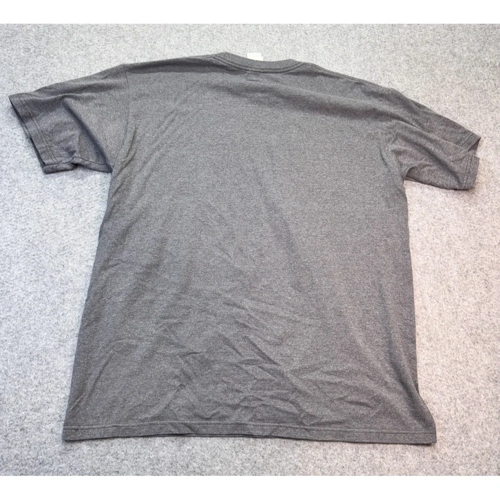The North Face Men's Graphic Logo T-Shirt Gray Green Cotton Blend Size L‎